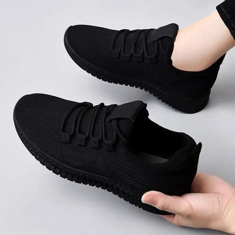 2024 Autumn Women's Breathable Non-slip Platform Fashion New Casual Shoes Korean Running Shoes Black Sneakers Shoes for Women