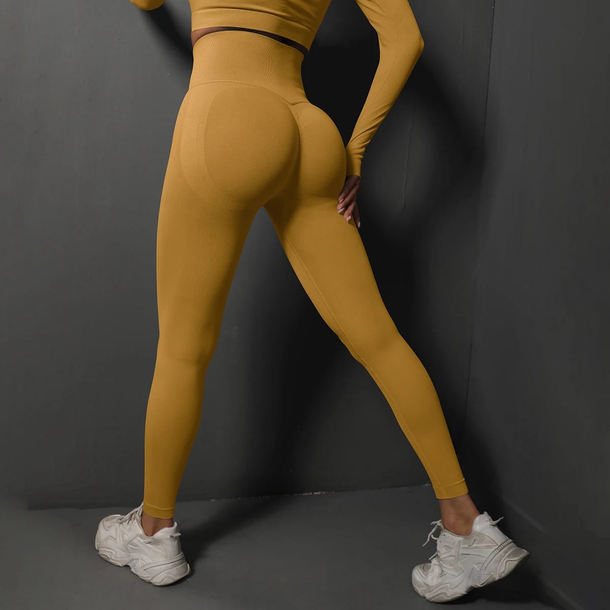 Women Yoga Leggings Hips Lifting Gym Leggings Seamless Sport Pants High Waist Fitness Leggings Bubble Butt Workout Running Pants