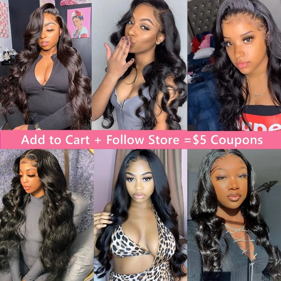 30 40 Inch 13x4 13x6 HD Body Wave Lace Front Wig Pre Plucked Loose Wave Lace Frontal Wig 100% Human Hair Wigs For Black Women