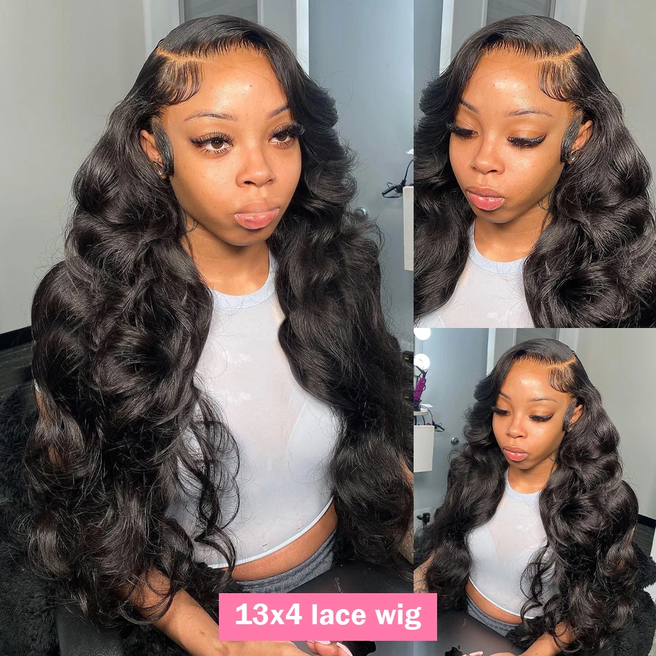 13x6 Hd Lace Frontal Wig Body Wave 250 Density Human Hair Wig 36 40 Inches Loose Wave Lace Front Wig Preplucked For Black Women