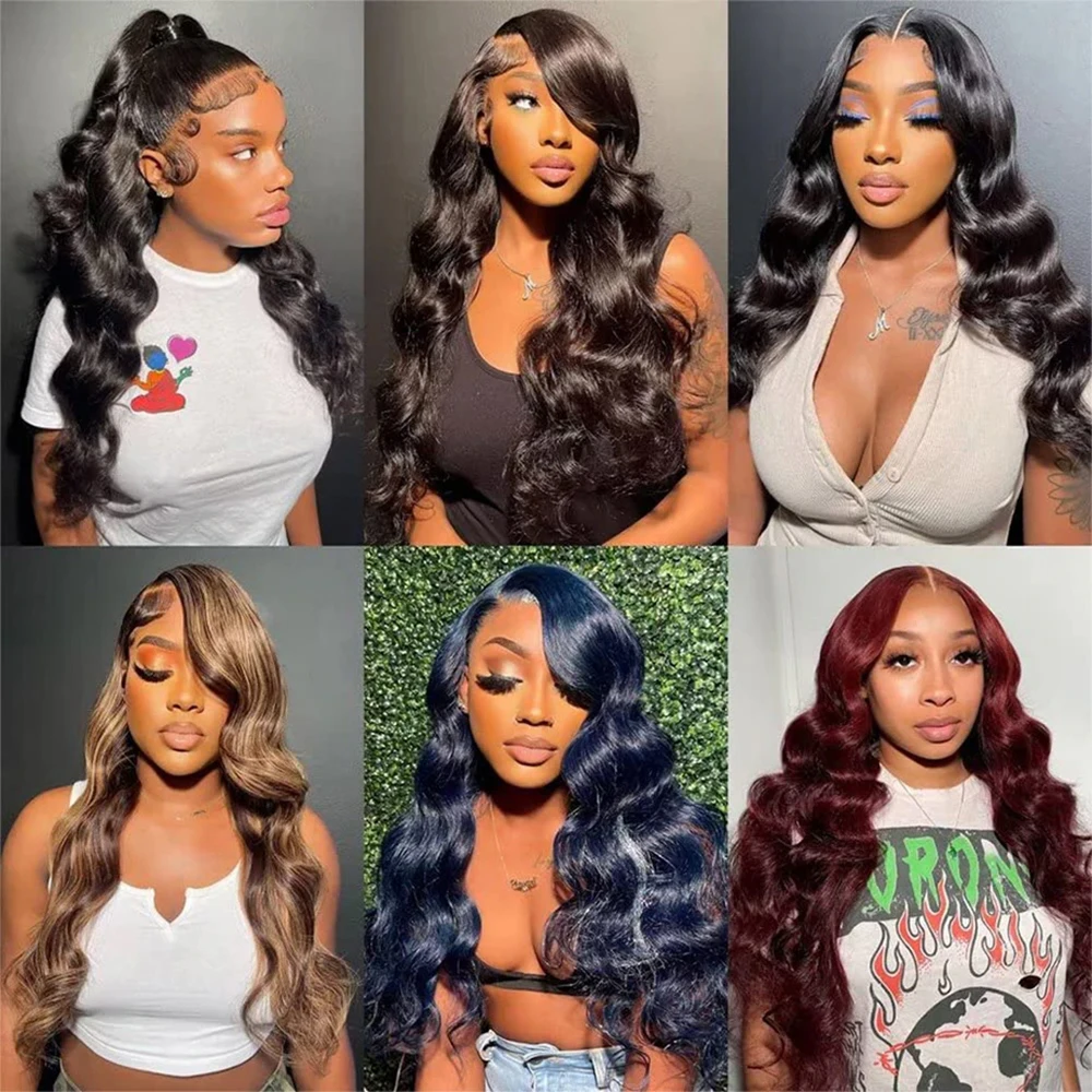 Body Wave 13x6 HD Lace Front Wigs Body Wave 13x4 Transparent Lace Human Hair Wigs Glueless 6x4 For Black Women High Density