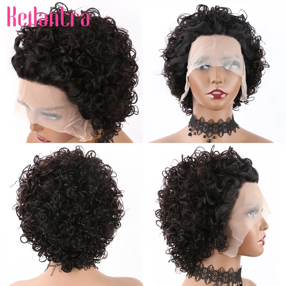 Pixie Cut Wig Human Hair 13x1 Lace Frontal Wigs Human Hair Short Bob Human Hair Wigs For Black Women Lace Front Human Hair Wig