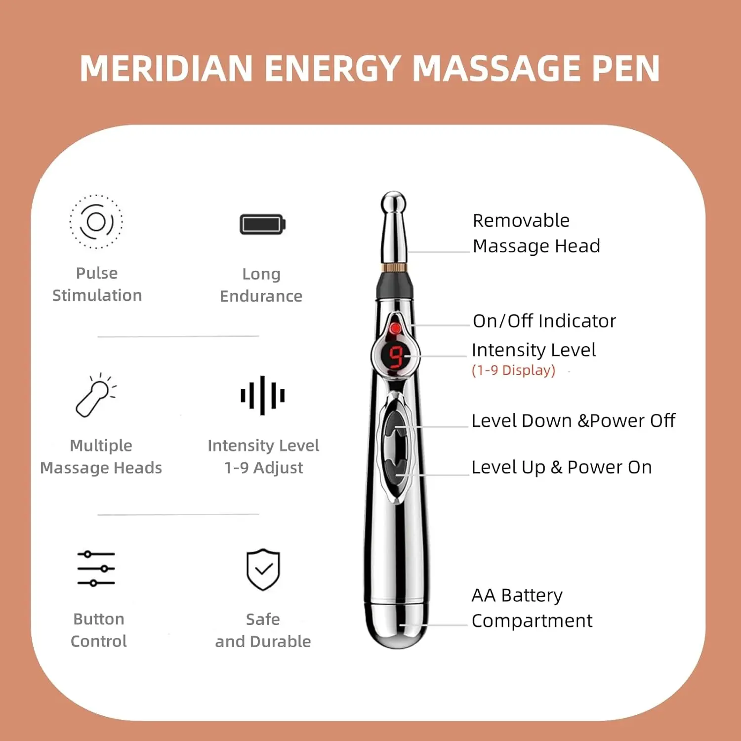 Electronic Acupuncture Pen Acupuncture Point Pen Acupuncture Point Pen Meridian Energy Meridian Pen Acupuncture Acup Massage Pen