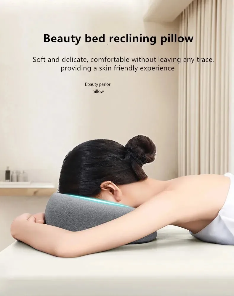 Ergonomics Lying Down Pillow Memory Foam Breathable Head Rest Support Pillow Body Massage Face Rest Pillow for Beauty Salon