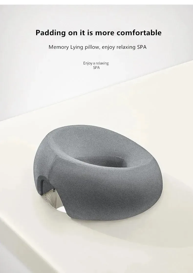 Ergonomics Lying Down Pillow Memory Foam Breathable Head Rest Support Pillow Body Massage Face Rest Pillow for Beauty Salon