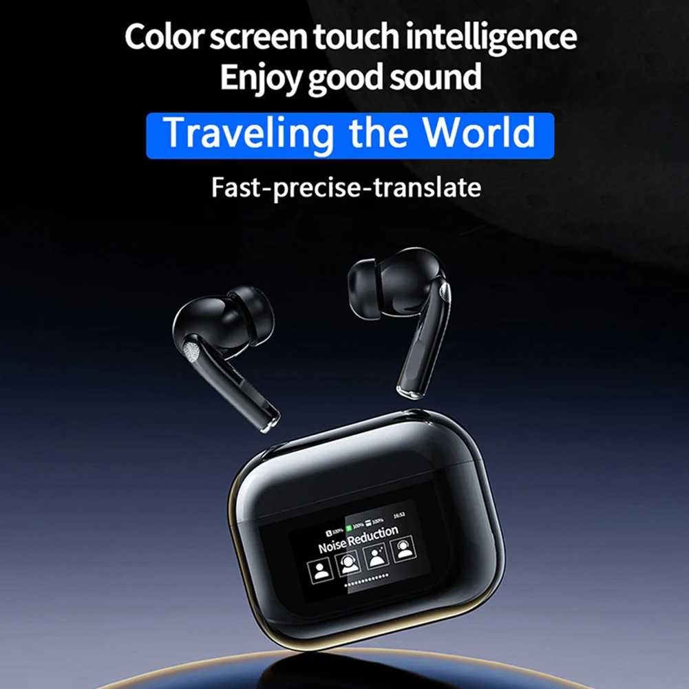 Real-time New Voice Translation Earbuds 80 Languages Translation Wireless Bluetooth5.0 Headset With Charging Box Earphone