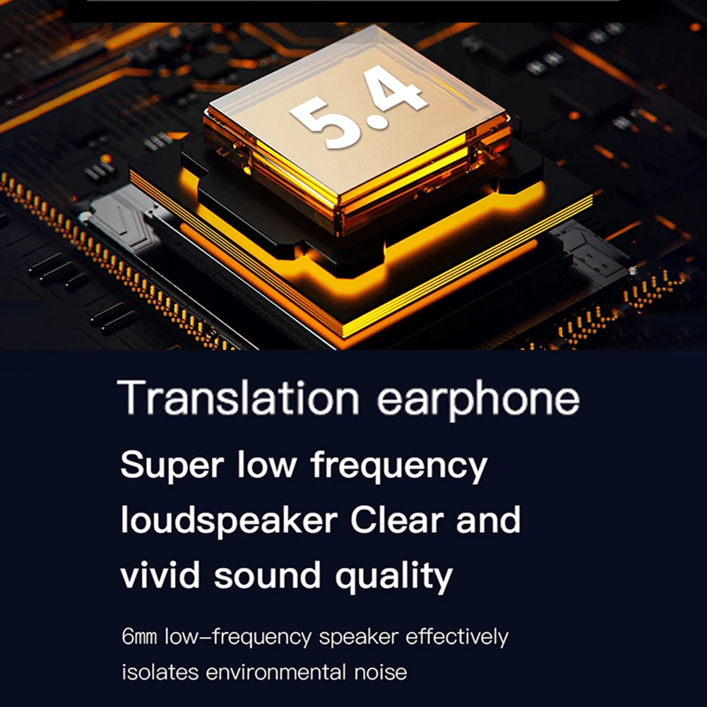 Real-time New Voice Translation Earbuds 80 Languages Translation Wireless Bluetooth5.0 Headset With Charging Box Earphone