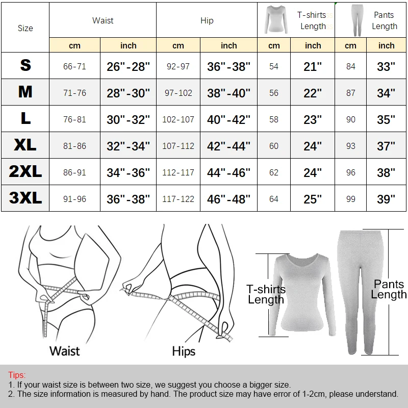 Women Thermal Underwear Set 2 pack Long Johns Ultra Soft Fleece Lined Base Layer Keep Warm Cold Weather Top Bottom﻿