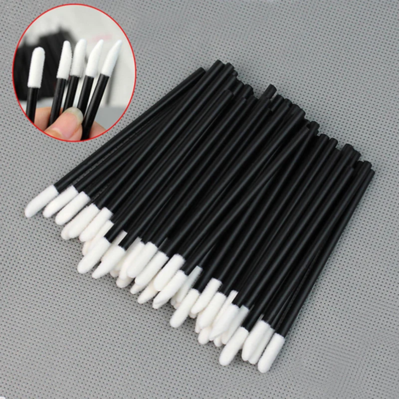 50/500/1000pcs Lip Brushes Makeup Mascara Wands Lipstick Micro Brushes Applicators Cleaner for Eyelash Extension Tools