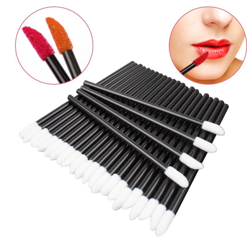 50/500/1000pcs Lip Brushes Makeup Mascara Wands Lipstick Micro Brushes Applicators Cleaner for Eyelash Extension Tools