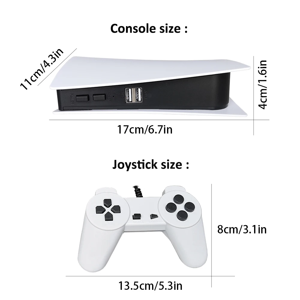 GS5 8-bit TV Video AV Output USB Plug and Play Support 200+ Nostalgia Game Console Electronic Mini Classic Retro Game Station