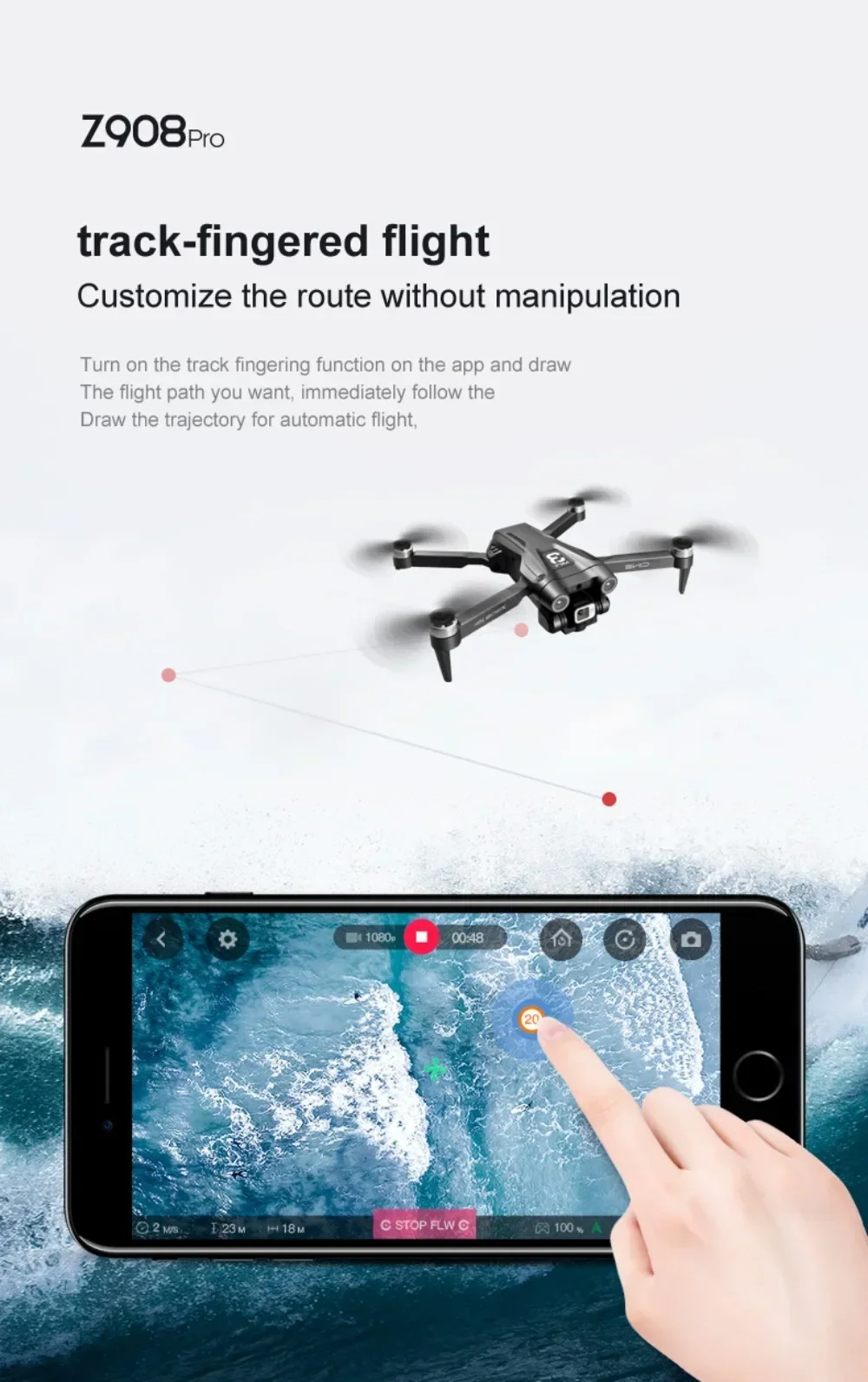 Xiaomi Mijia Z908 Pro /MAX 8K Drone ESC Professional 4K Dron Optical Flow Localization 3sided Obstacle Avoidance Quadcopter Toys