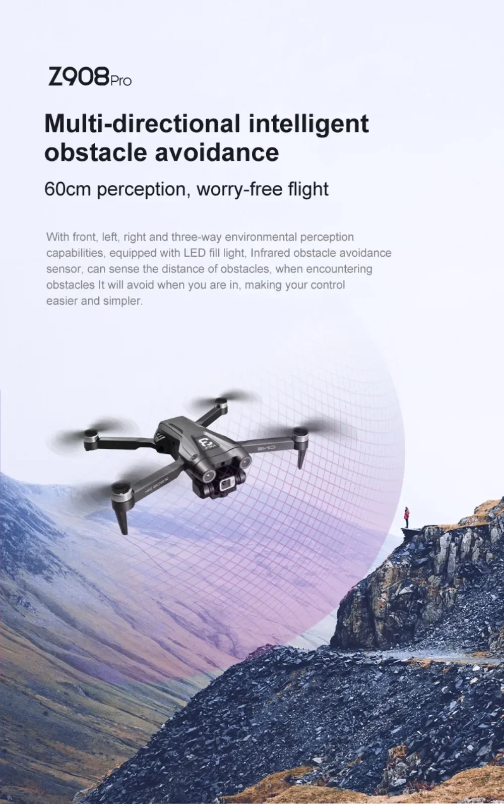 Xiaomi Mijia Z908 Pro /MAX 8K Drone ESC Professional 4K Dron Optical Flow Localization 3sided Obstacle Avoidance Quadcopter Toys