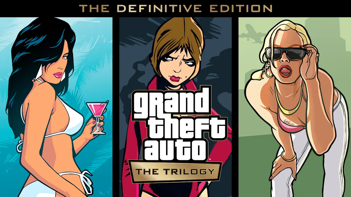 Grand Theft Auto GTA Nintendo Switch Game Deals The Trilogy Definitive Edition Original Physical Game Card for Switch OLED Lite