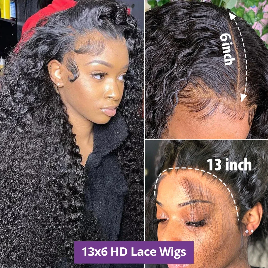 Deep Wave Lace Front Wig Lace Closure Wig 13x4 13x6 Hd Lace Frontal 360 Curly Human Hair Wigs For Women Human Hair