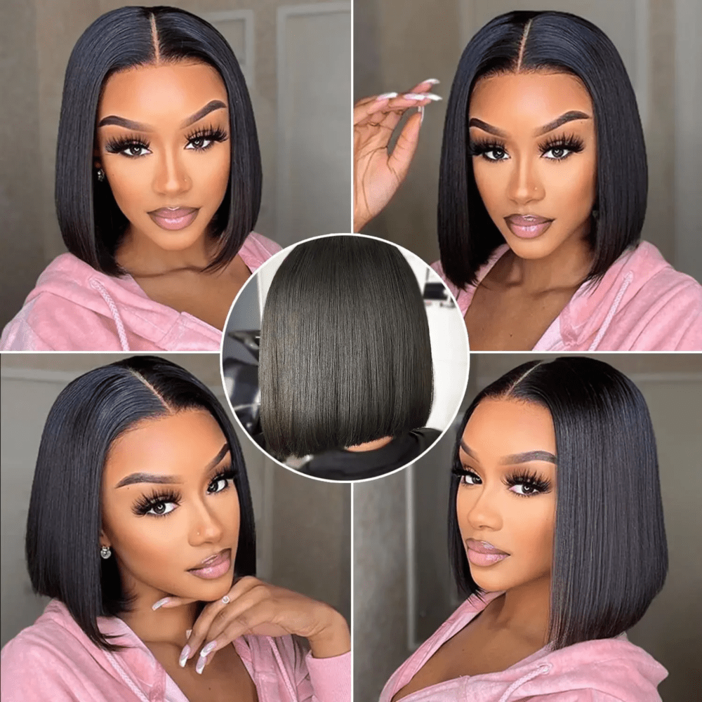 HD Lace Short Bob Wig | Ready to Wear Human Hair - Image 4